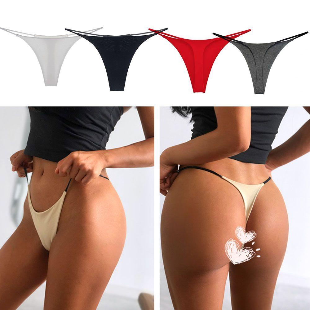 Quần Lót Lọt Khe Vải Cotton Phong Cách Quyến Rũ