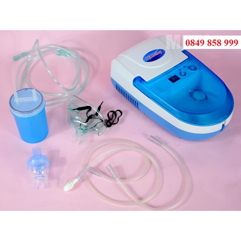 MÁY XÔNG HÚT MŨI HỌNG 2 in 1 Hi Baby Hàng Chính hãng công Ty ( BẢO HÀNH 8 Năm)