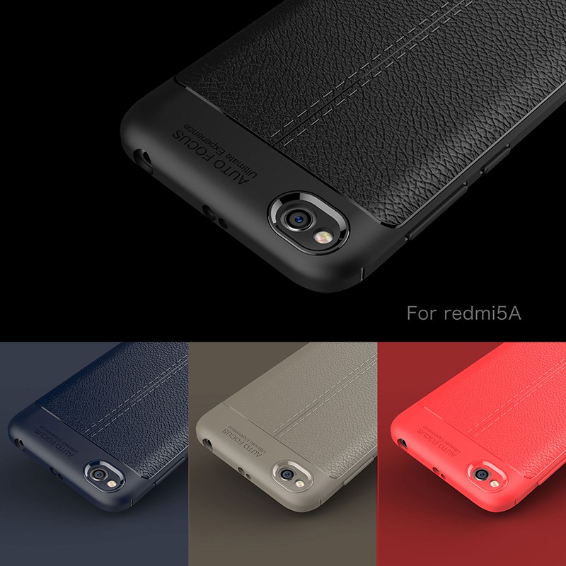 Ốp Lưng Xiaomi Redmi 5A dẻo giả da chống sốc