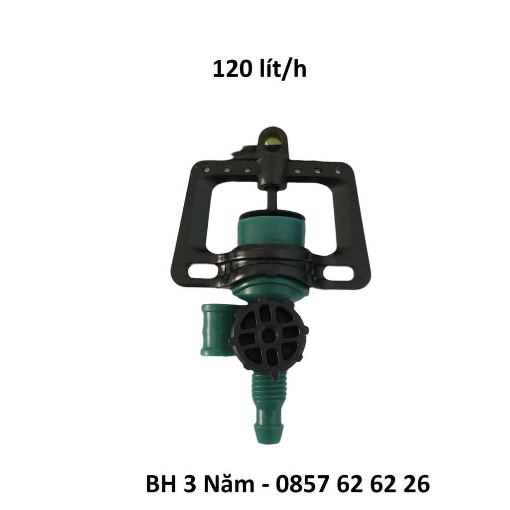 Bộ 10 Béc V7 Plus chuyên dụng đồi dốc, xen canh, 360 độ - Có van chỉnh - BH 3 năm