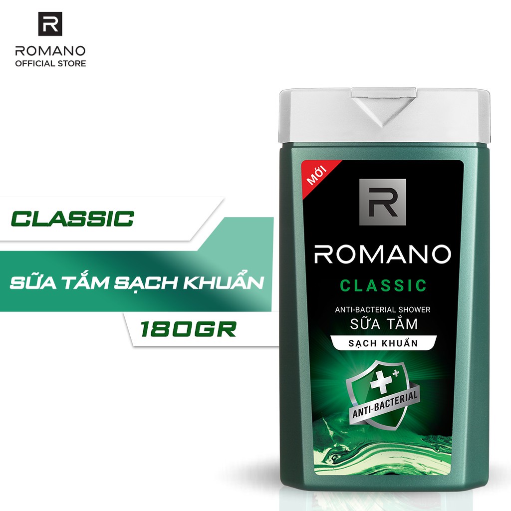 [HCM] Sữa tắm cao cấp romano 180gr