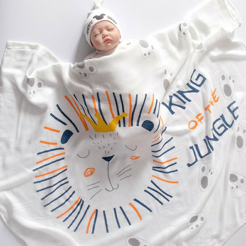 Chăn lông tuyết 2 lớp mềm mịn cho bé 100x140cm