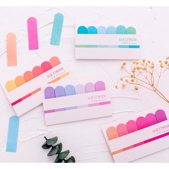 SET NOTE/BOOKMARK GUESTBOOK OMBRE SIÊU CUTE