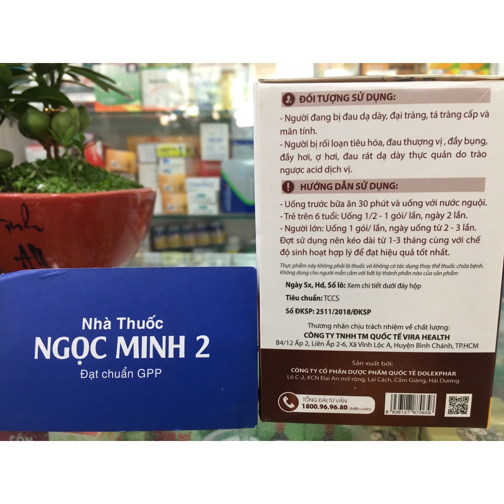 ✅  Cốm Dạ Dày CURMIN BÌNH VỊ hộp 30 gói