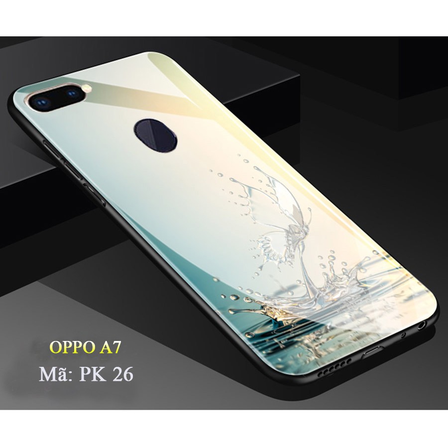 Ốp lưng Oppo A7 (Ốp lưng mặt kính oppo a7)