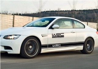 Tem dán sườn xe phong cách WRC