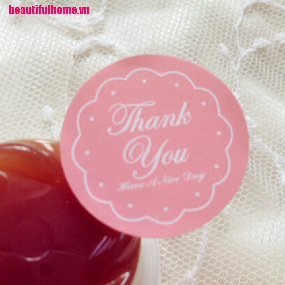 Set 24 Miếng Dán In Chữ Thank You Dễ Thương