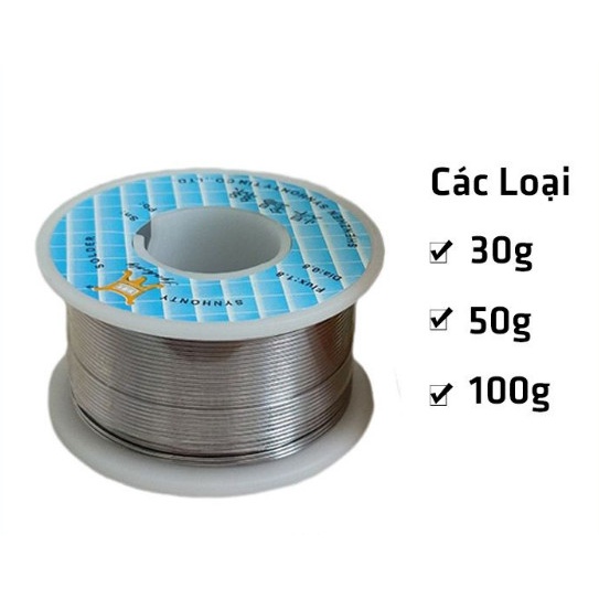 Thiếc hàn 63A-63% 0.8mm mối hàn chắc và bóng cuộn 30g50g100g
