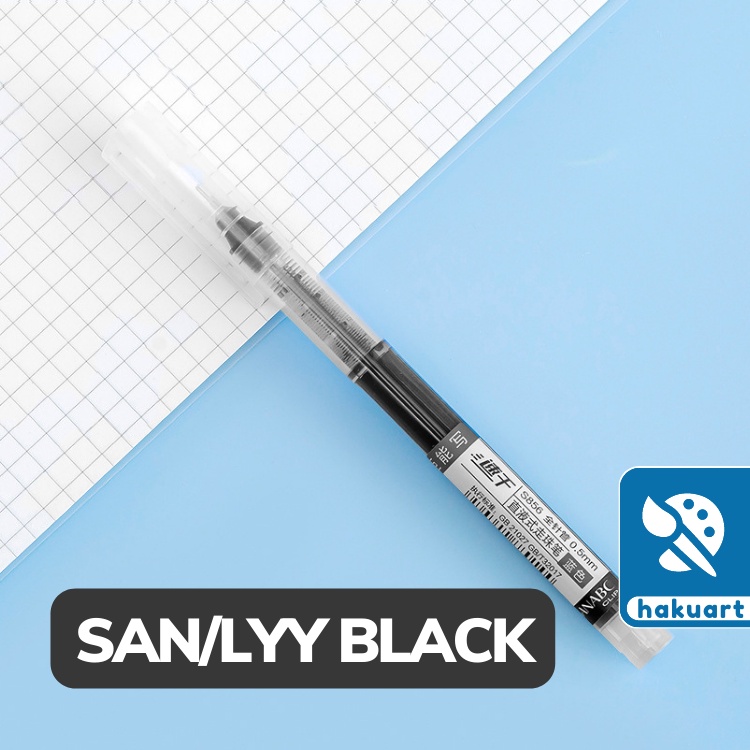Bút Gel Nước SAN 0.5mm Nhiều Màu Mực - Văn Phòng Phẩm Haku