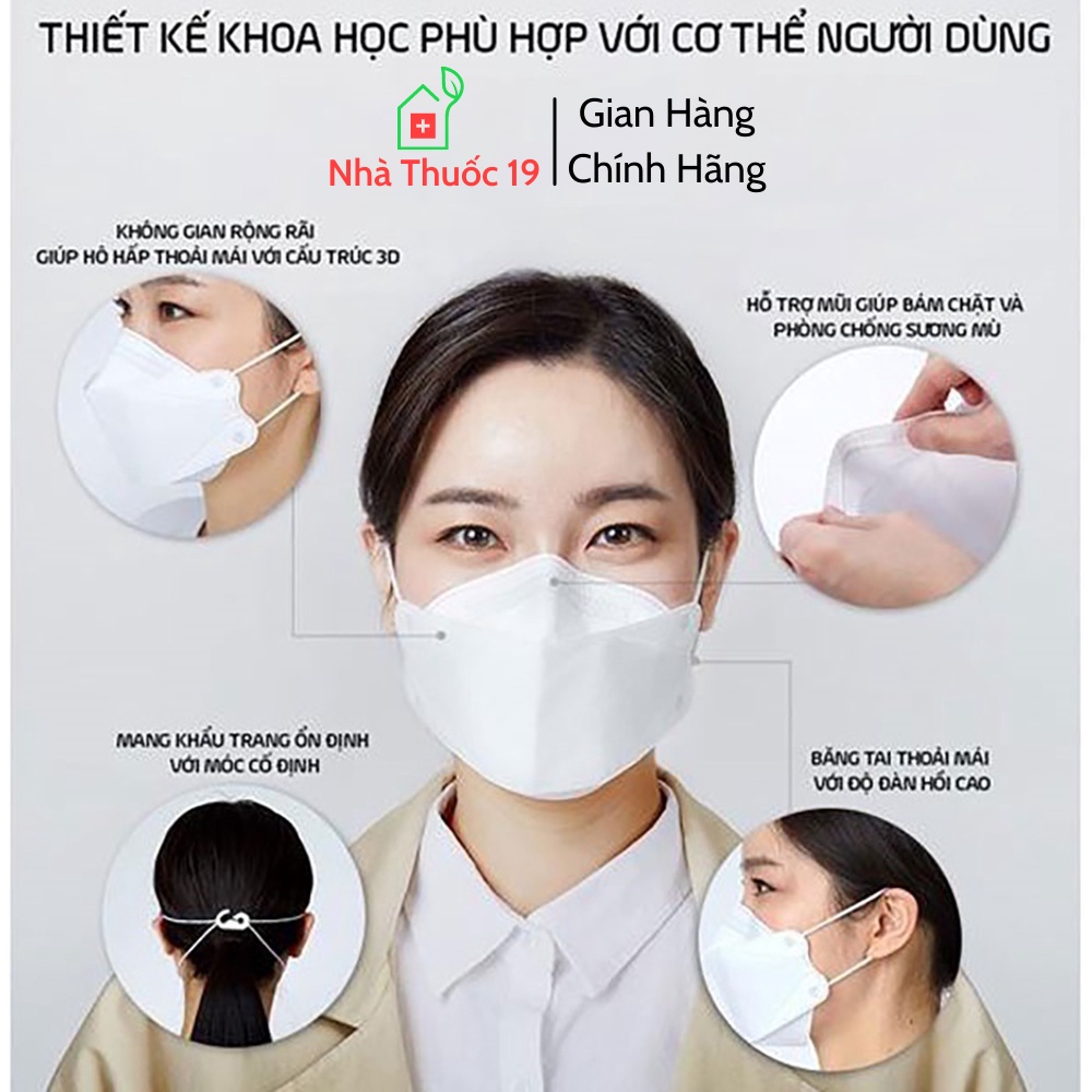 Khẩu Trang KF94 Thương Hiệu Bảo Long Mask Đạt Tiêu Chuẩn Hàn Quốc Khẩu Trang 4D Mask Bảo Long (50 chiếc)