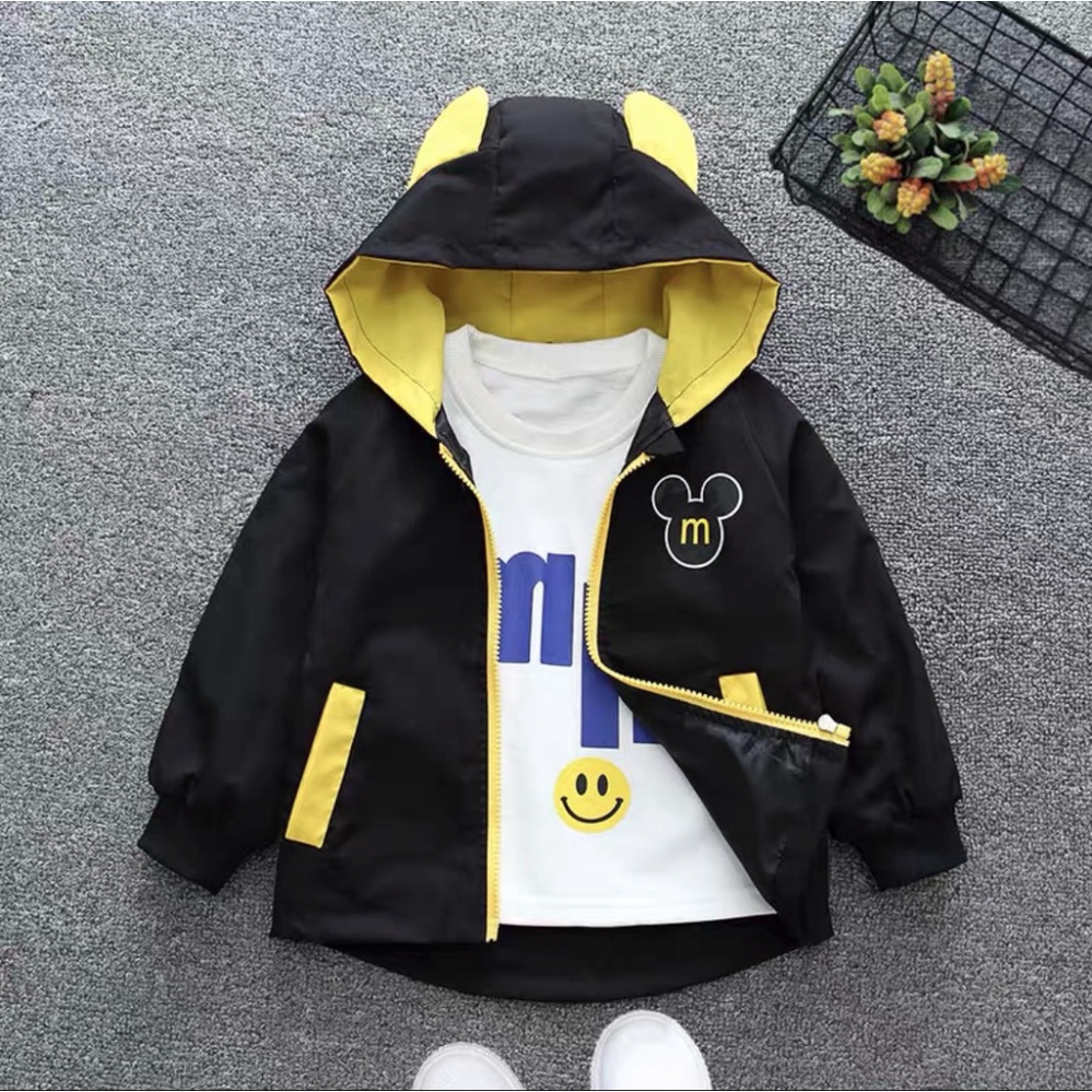 Sale sốc  Áo Khoác cho bé, Áo khoác gió cho bé trai họa tiết mikcy ngộ nghĩnh Cao Cấp - full size cho bé  hàng đẹp