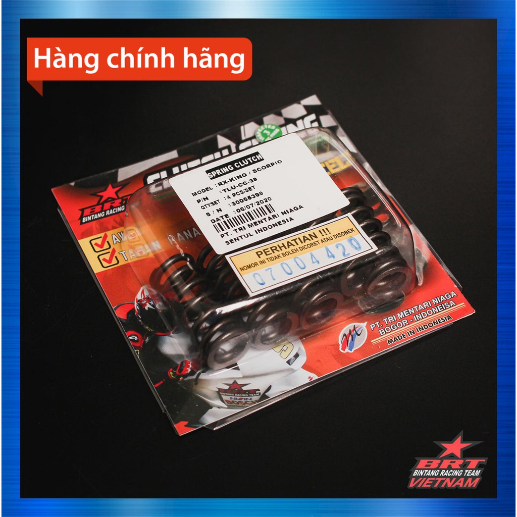 Lò xo nồi BRT Sport 110(Xì-Po)/ Satria 120/ RGV/ RGX - Hàng chính hãng