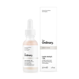 The Ordinary Lactic Acid 5% HA serum tẩy da chết hóa học, sáng da, đều màu da