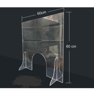 Tấm chắn mica chống giọt bắn 60x60cm (chuyên dùng cho quày thuốc)