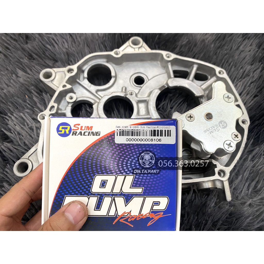 Lốc bơm nhớt Rời Siêu mạnh cho WAVE S110 Wave A 110 Blade 110 RSX 110 + Bơm rời 4 cánh SUM RACING