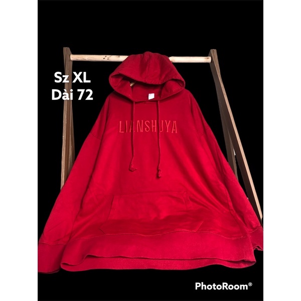 Hoodie đỏ chữ