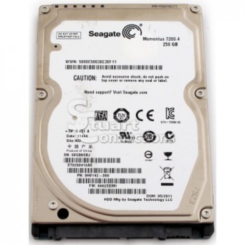 Hdd Laptop Seagate 250Gb 7200 Sata 3 BH 12 THÁNG