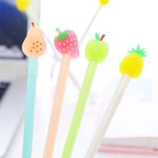 Set 12 bút bi nước ngòi 0.5mm hình trái cây dễ thương