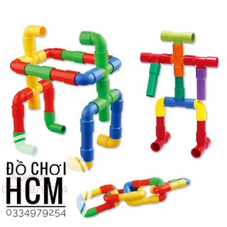 Đồ chơi xếp hình lắp ráp Lego ống lớn cho bé thích lắp ghép