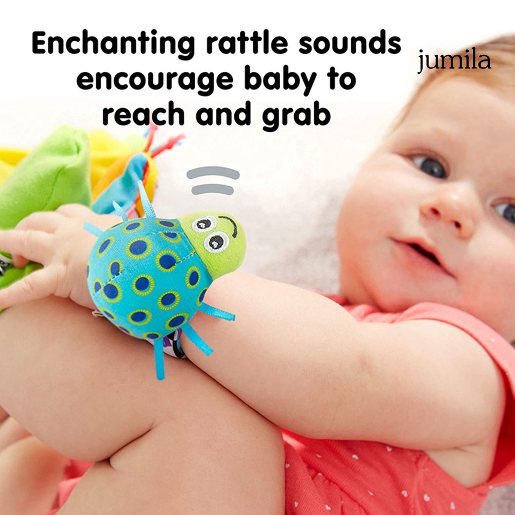 Đồ Chơi Nhồi Bông Lục Lạc Đeo Cổ Tay Và Chân Thoải Mái Cho Bé Sơ Sinh 0-12 Tháng Tuổi