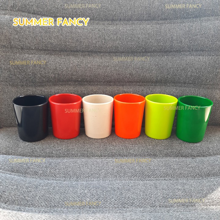 Cốc melamine phíp 6 x 7.6 cm ~ 160ml ly nhựa ca uống trà nước ngọt Tea Cup mug tách nhựa - F-LY05