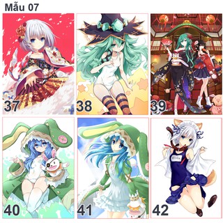 Poster / Tranh dán tường anime Date A Live nhân vật Yoshino