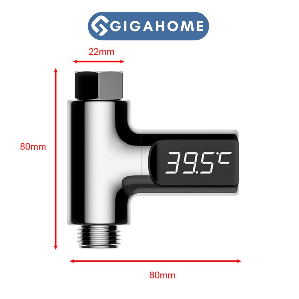 Nhiệt Kế Vòi Sen, Van Cảm Biến Nhiệt Độ Mây Nước Nóng GIGAHOME 8813