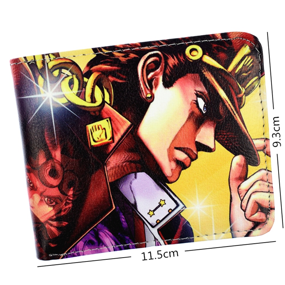 Ví Da PU Gập Đôi In Hình Jojo 'S Bizarre Adventure