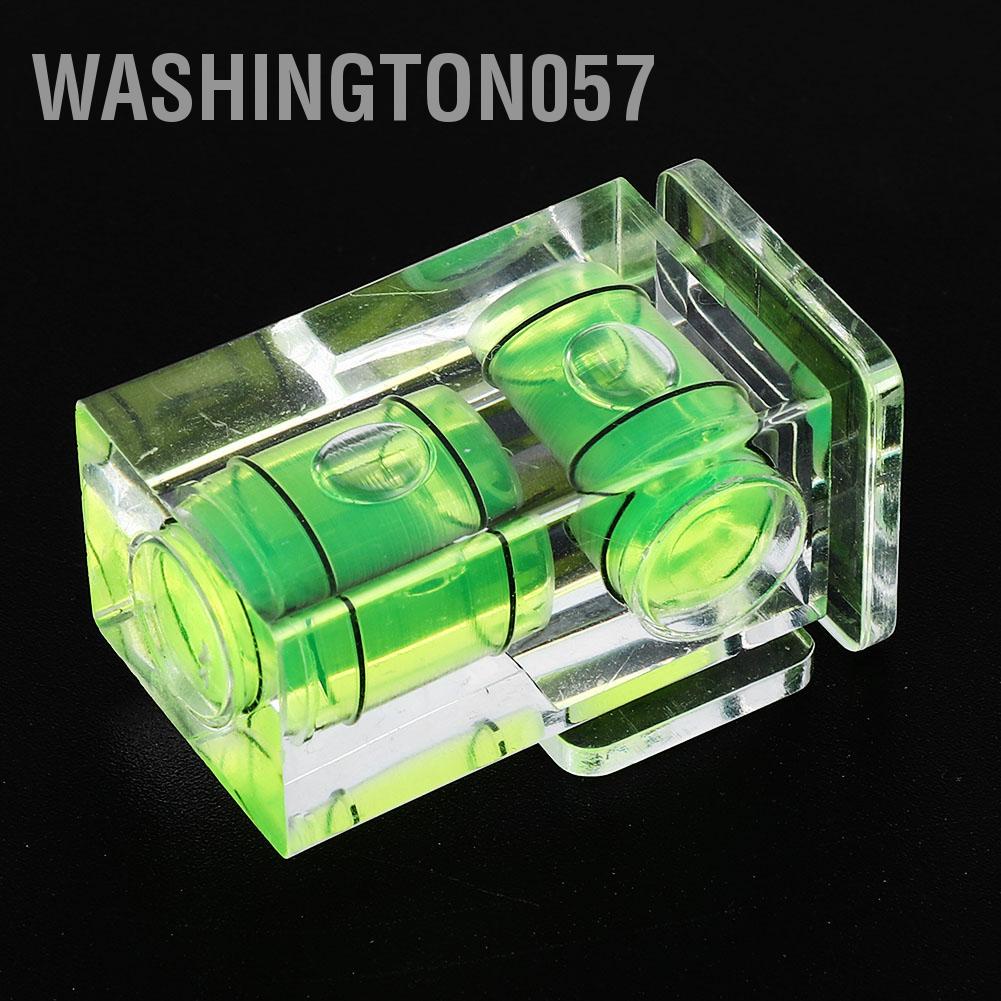 Washington057 Plastic Two Dimensional Small Hot Shoe Protector Cover Bubble Level for Universal SLR Camera