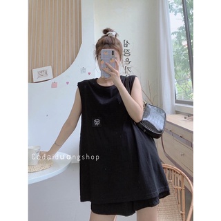 SÉT BỘ TANK TOP BÒ SỮA (3màu)(fs50k)