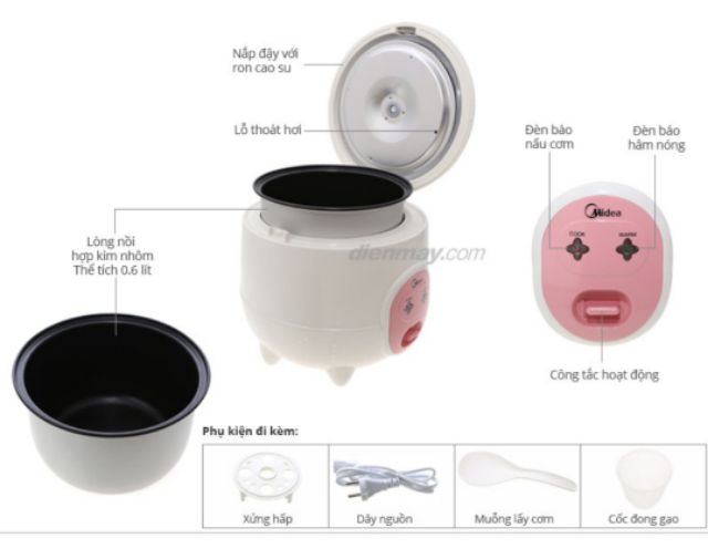 Nồi cơm điện mini Media
