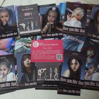 Lomo card 18 ảnh BLACK PINK - HOW YOU LIKE THAT (6cmx9cm)