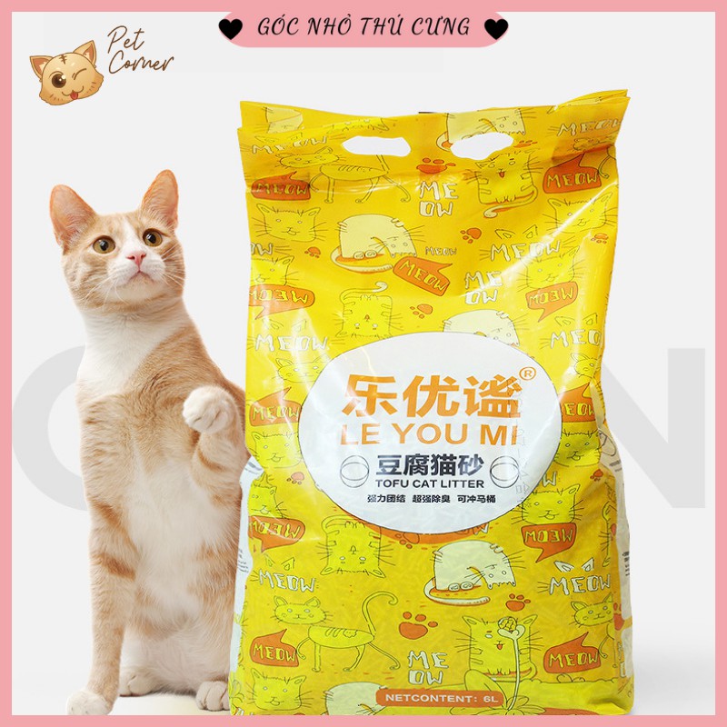 [Siêu hot] Cát vệ sinh cho mèo Tofu Cat Litter 6L (Cát đậu phụ)