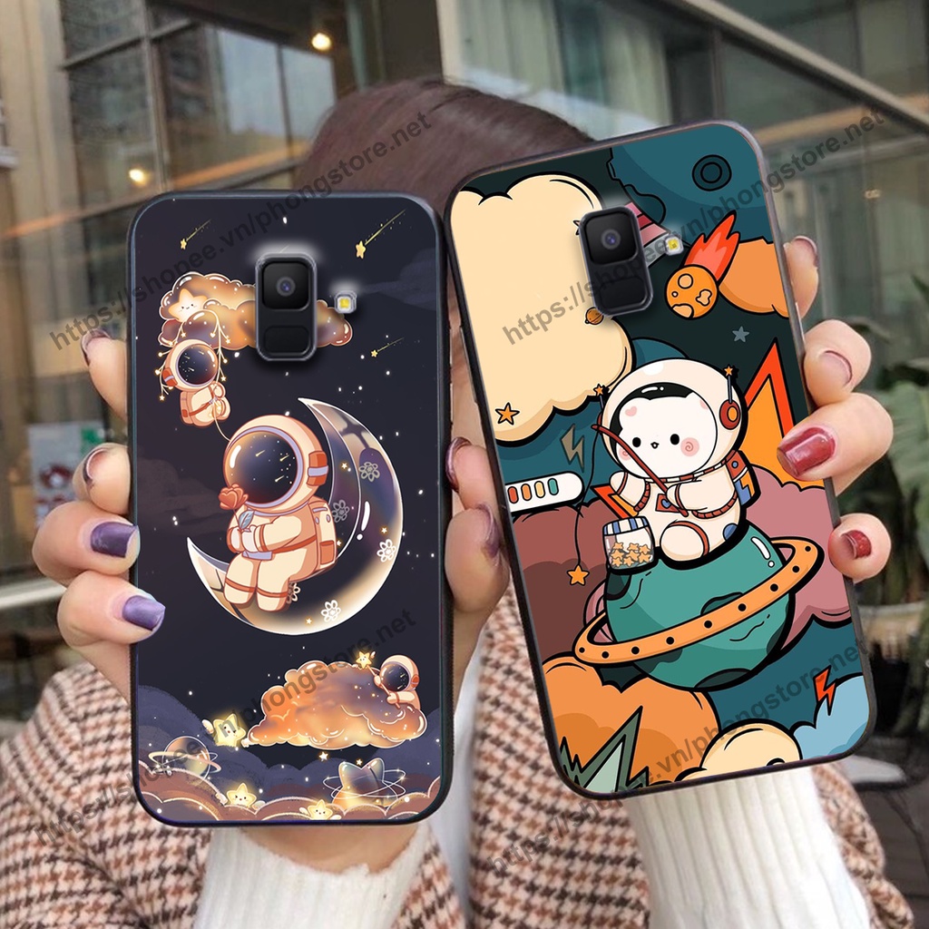 Ốp lưng Samsung A6 2018 / A6 Plus / A6+ vũ trụ phi hành gia cực hot siêu cute-rẻ-bền