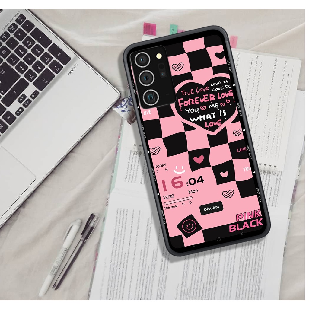 Ốp Lưng Samsung S20 - S20 PLUS - S20 ULTRA - NOTE 20 - NOTE 20 ULTRA - NOTE 20 FE , In Hình &quot;Black Heart&quot; Đẹp