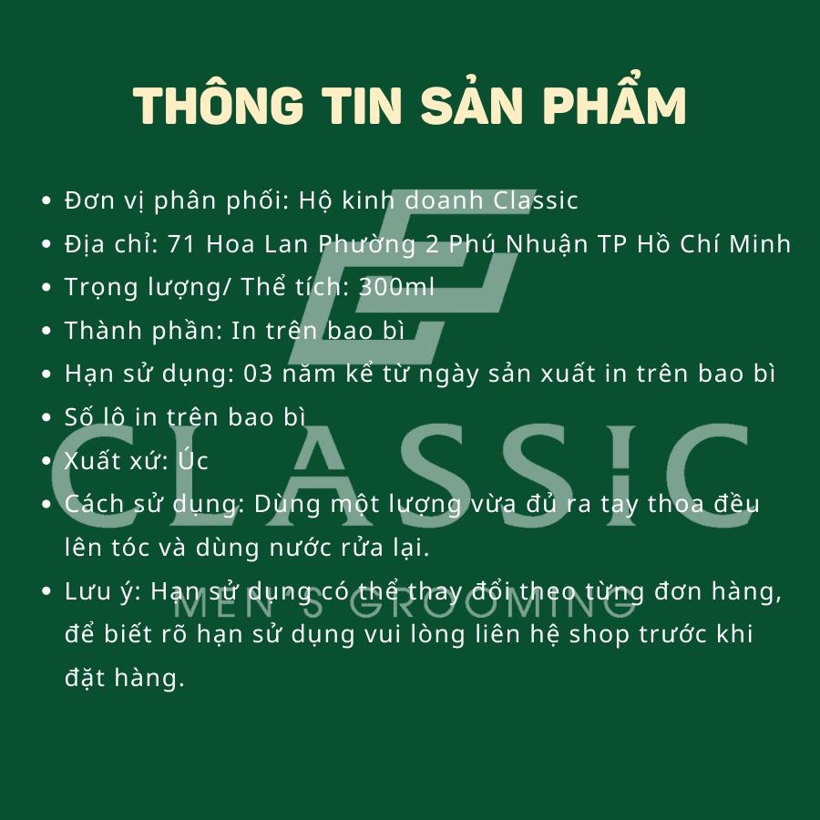 Bộ Dầu Gội &amp; Xả The Groomed Man Co. Musk Have Hair and Beard