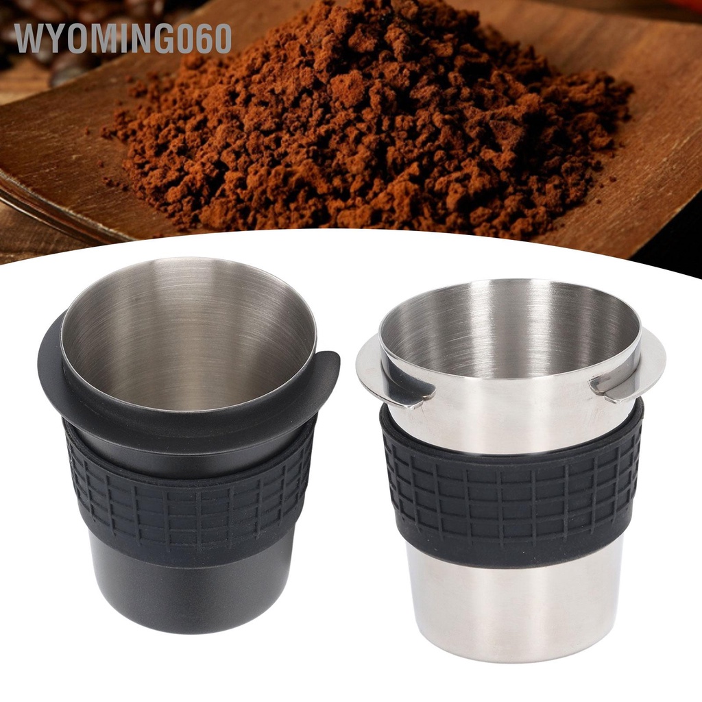 Cốc Pha Cà Phê Bằng Thép Không Gỉ 58mm Kèm Vòng Silicone