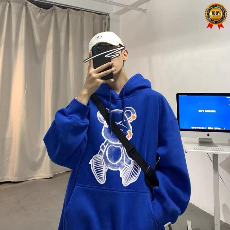 Mẫu Mới 2021) Áo Hoodie Gấu Sơn Có Mũ Nam Nữ Chất Nỉ Bông Dày Dặn Form Rộng Unisex- Áo Nỉ Nam Nữ Ulzzang Hoạ Tiết . | BigBuy360 - bigbuy360.vn