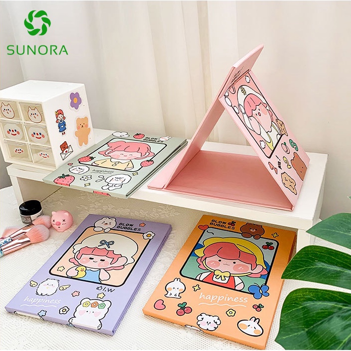 Gương Giấy Gấp Siêu Cute 8 Mẫu-Gương Trang Điểm Để Bàn Dễ Thương