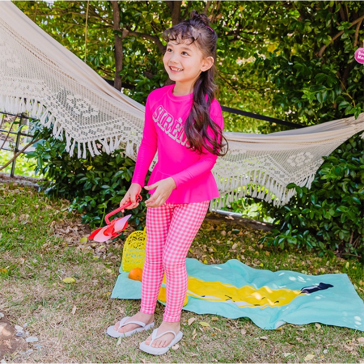 Đồ bơi áo liền quần tay dài chống tia UV cho bé