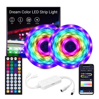 Cuộn led ma thuật trang trí Tuya RGB IC 10m Dream Color Led Light Strip