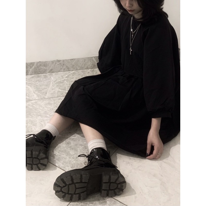 [Mã SKAMA06 giảm 8% tối đa 50K đơn 250K] Đầm babydoll phồng cotton Hàn dày dặn, thoáng mát | BigBuy360 - bigbuy360.vn