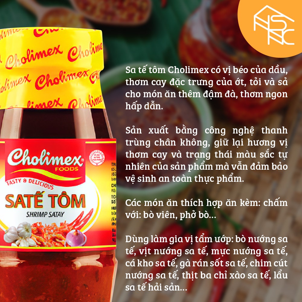 Satế tôm hũ nhựa 100 gr [Cholimex]