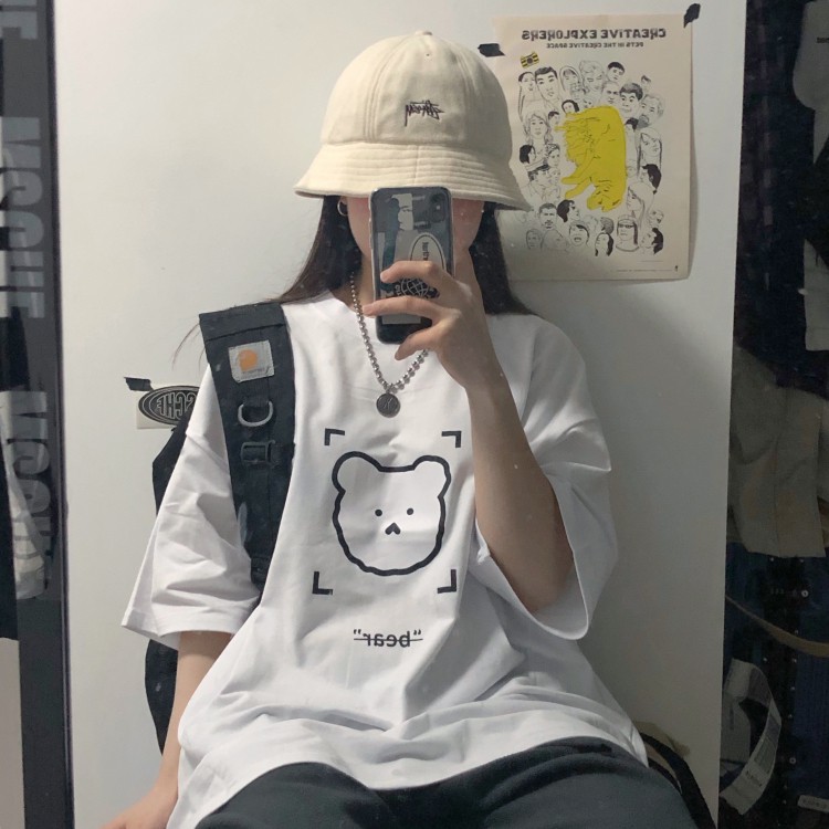 Áo thun tay lỡ FREESHIP Áo thun form rộng Unisex TL703