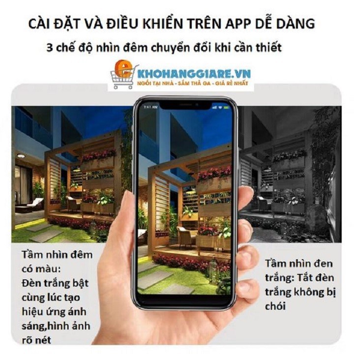 Camera wifi thông minh 48 đèn led A11