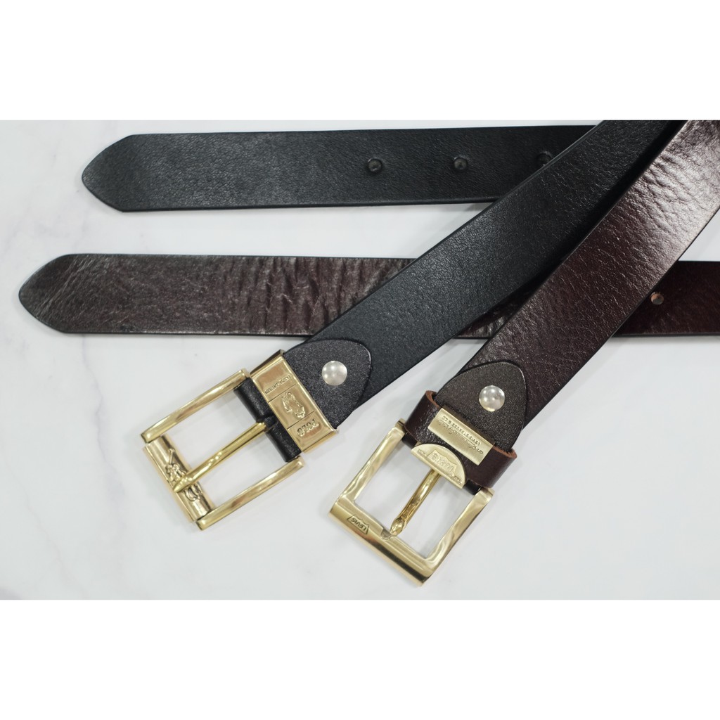 Dây Nịt Da Bò Tự Nhiên Cao Cấp Mặt Đồng Đúc LB002