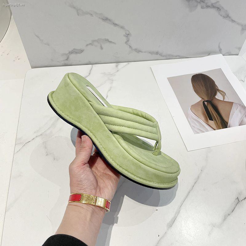Dép xỏ ngón đế dày thời trang hè 2021 trẻ trung cho nữ