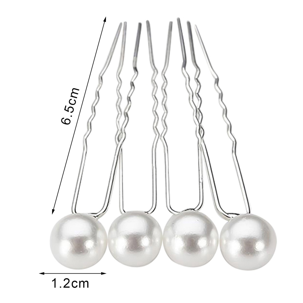 Bộ 20 trâm cài tóc đính ngọc trai giả phong cách cô dâu