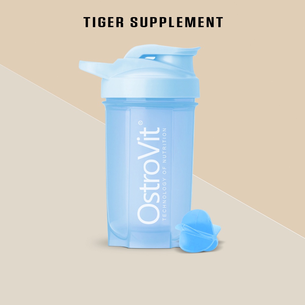 Bình lắc Ostrovit 500ml màu Pastel - Bình nước thể thao nhỏ 500ml - Shaker tập gym