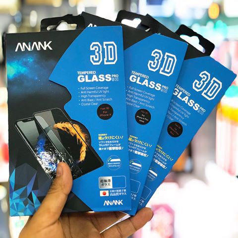 Kính cường lực Full màn Chính hãng Anank iPhone 7 Plus đến 13 pro max, 12, 12 Pro, 12 Pro Max chống vân, chống nhìn trộm